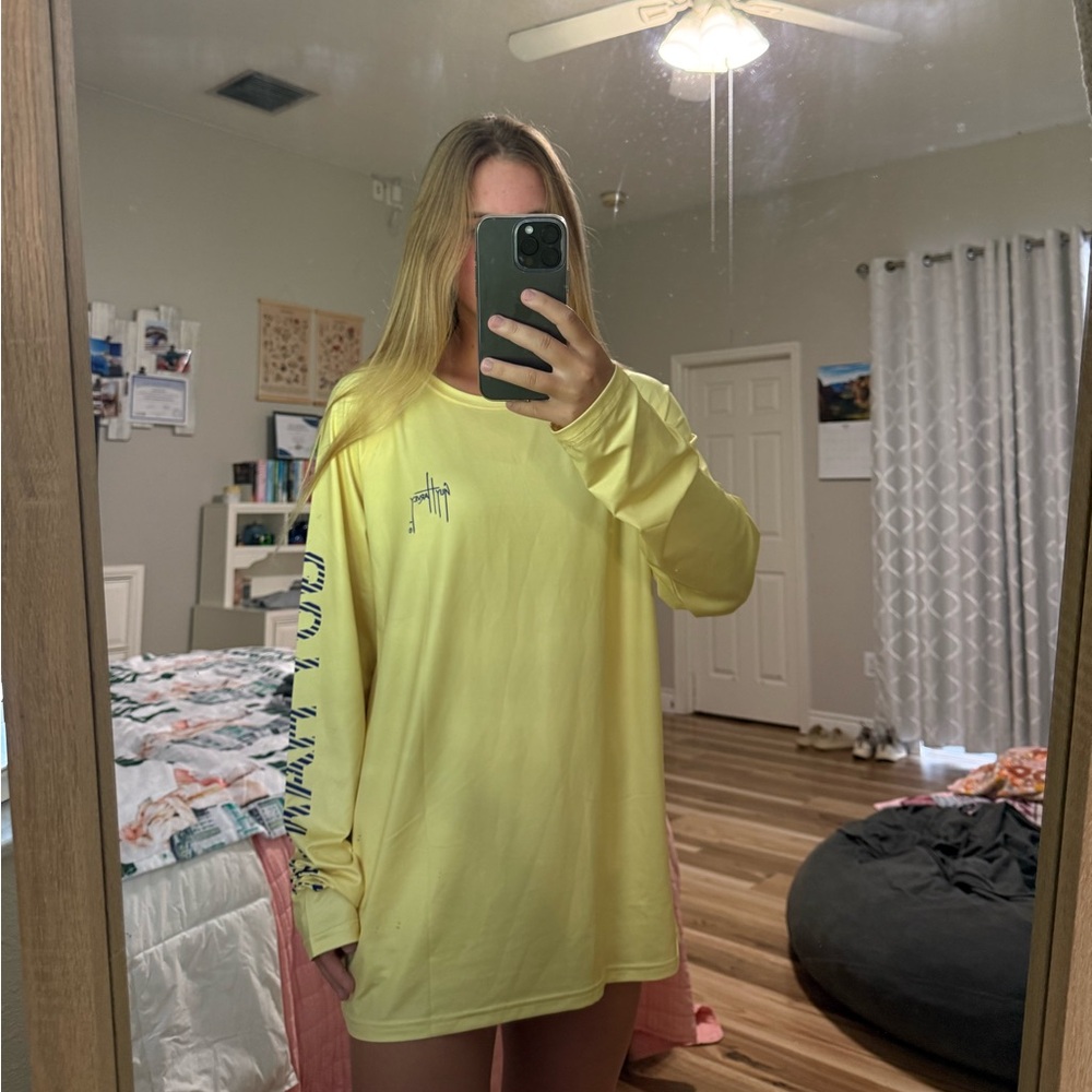 Yellow Long Sleeve Graphic Tee